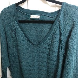 We the Free Distressed V Neck sweater